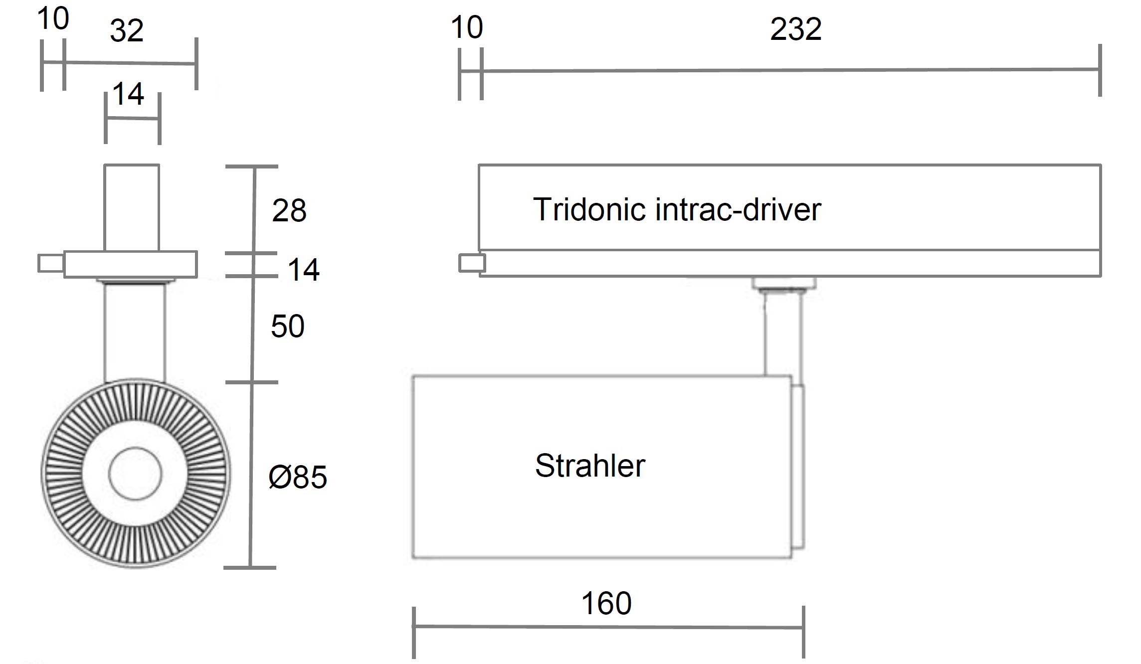 3Phasenschienenstrahler - intrac